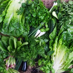 Grünes Blattgemüse, Salat, Brunnenkresse